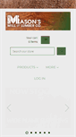 Mobile Screenshot of masonsmillandlumber.com