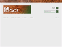 Tablet Screenshot of masonsmillandlumber.com